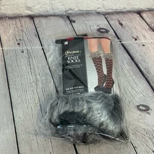 Storybook Costumes Red Riding Hood Wolf Fur Costume Knee High Socks